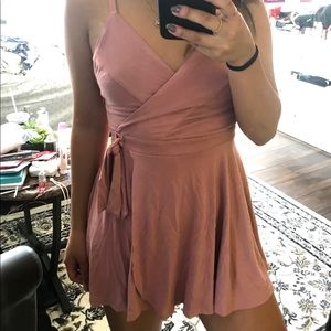 UO Pink Romper Dress